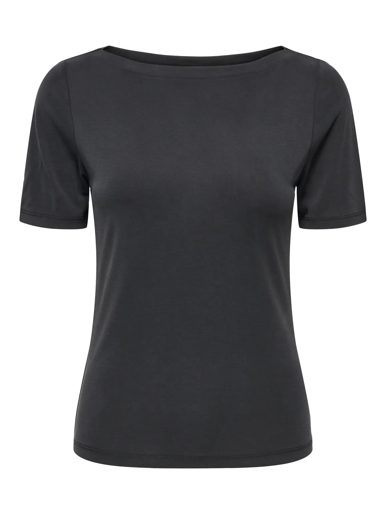 Only ONLFREE S/S BOATNECK TOP JRS Siyah Kadın T-Shirt