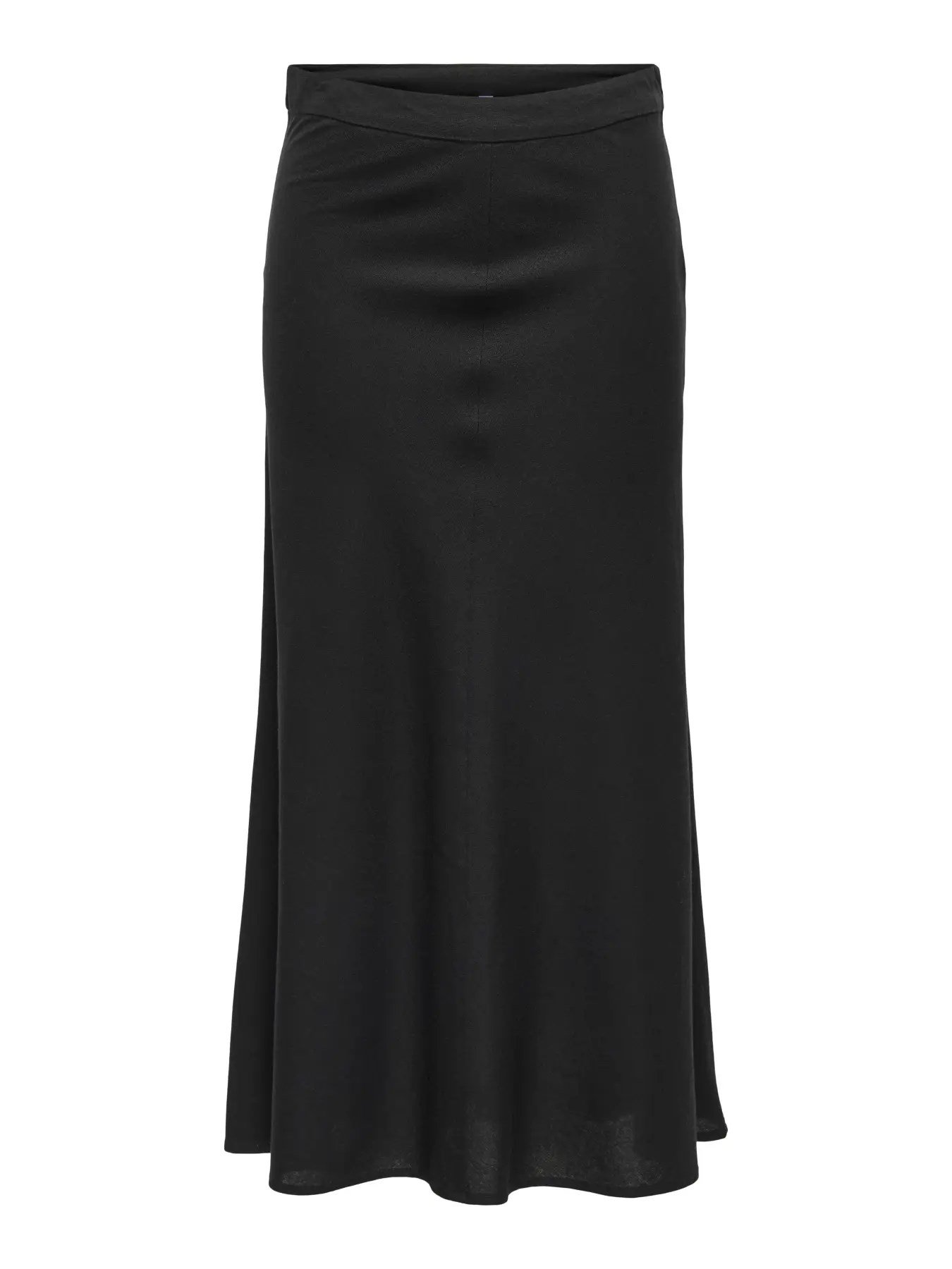 Only ONLGOA HW LINEN BL LONG SKIRT CC PNT Siyah Kadın Etek