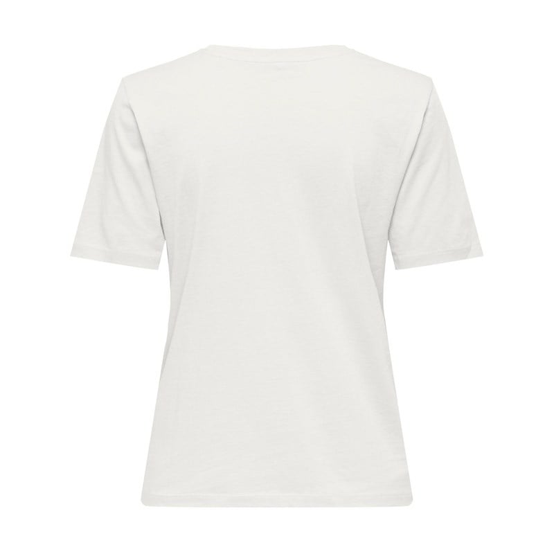 Only ONLHAPPY S/S O-NECK TEE JRS Kırık Beyaz Kadın T-Shirt