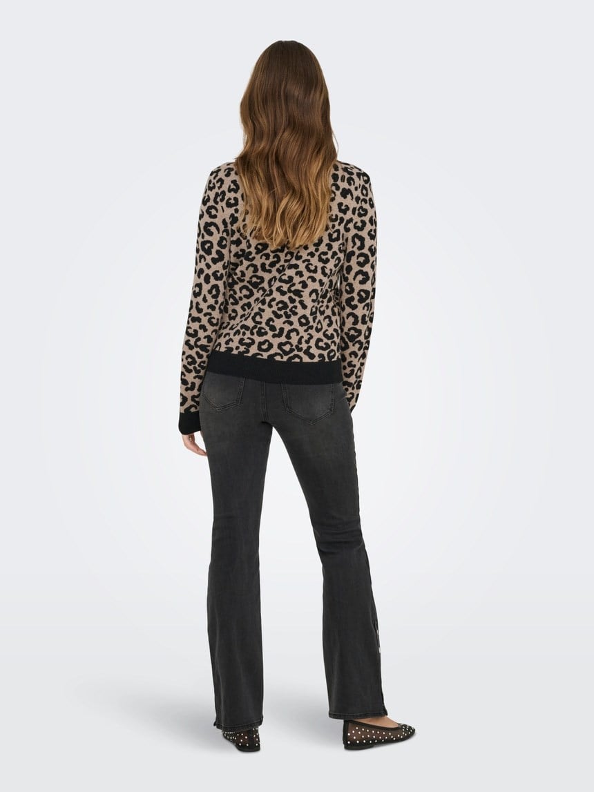 Only ONLIBI JQ LS HIGH NECK CC KNT Siyah Kadın Kazak