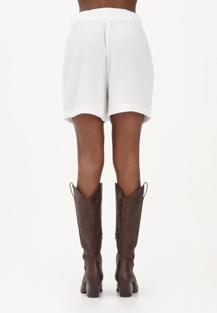 Only ONLITA HW LINEN LOOK SHORTS TLR Beyaz Kadın Şort