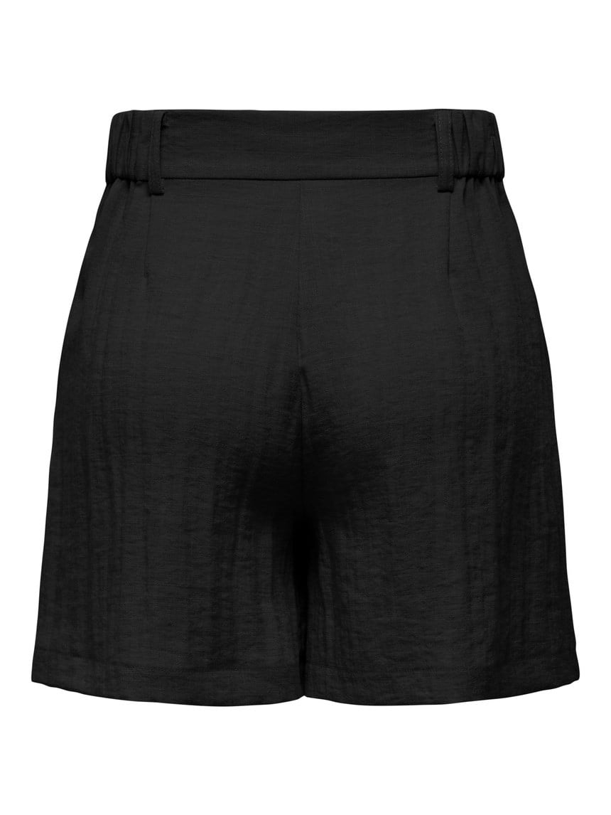 Only ONLITA HW LINEN LOOK SHORTS TLR Siyah Kadın Şort