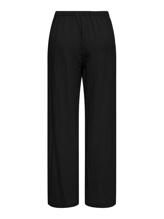 Only ONLITA MW LINEN LOOK WIDE PANT TLR Siyah Kadın Pantolon
