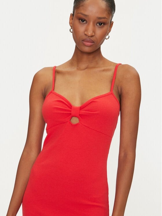 Only ONLJANNA S/L DRESS BOX JRS Kırmızı Kadın Elbise