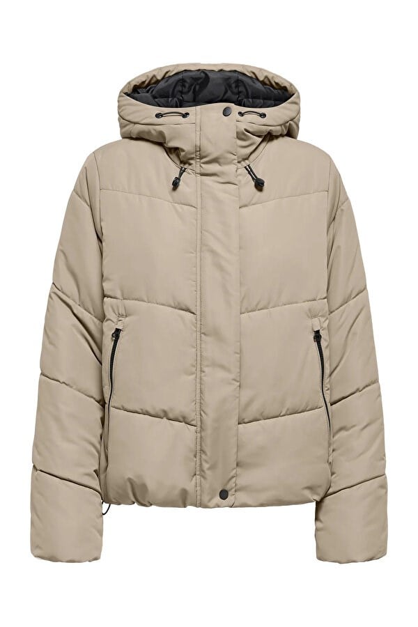 Only ONLMAGGI SHORT PUFFER CC OTW Bej Kadın Ceket