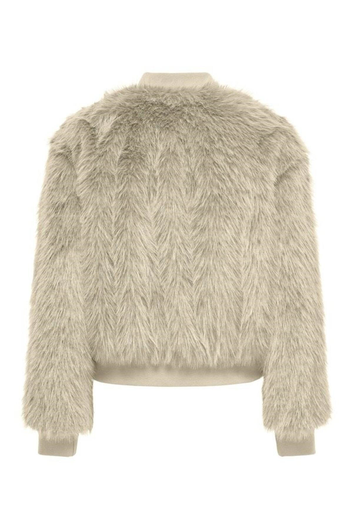 Only ONLMANNY FAUX FUR BOMBER CC OTW Bej Kadın Mont