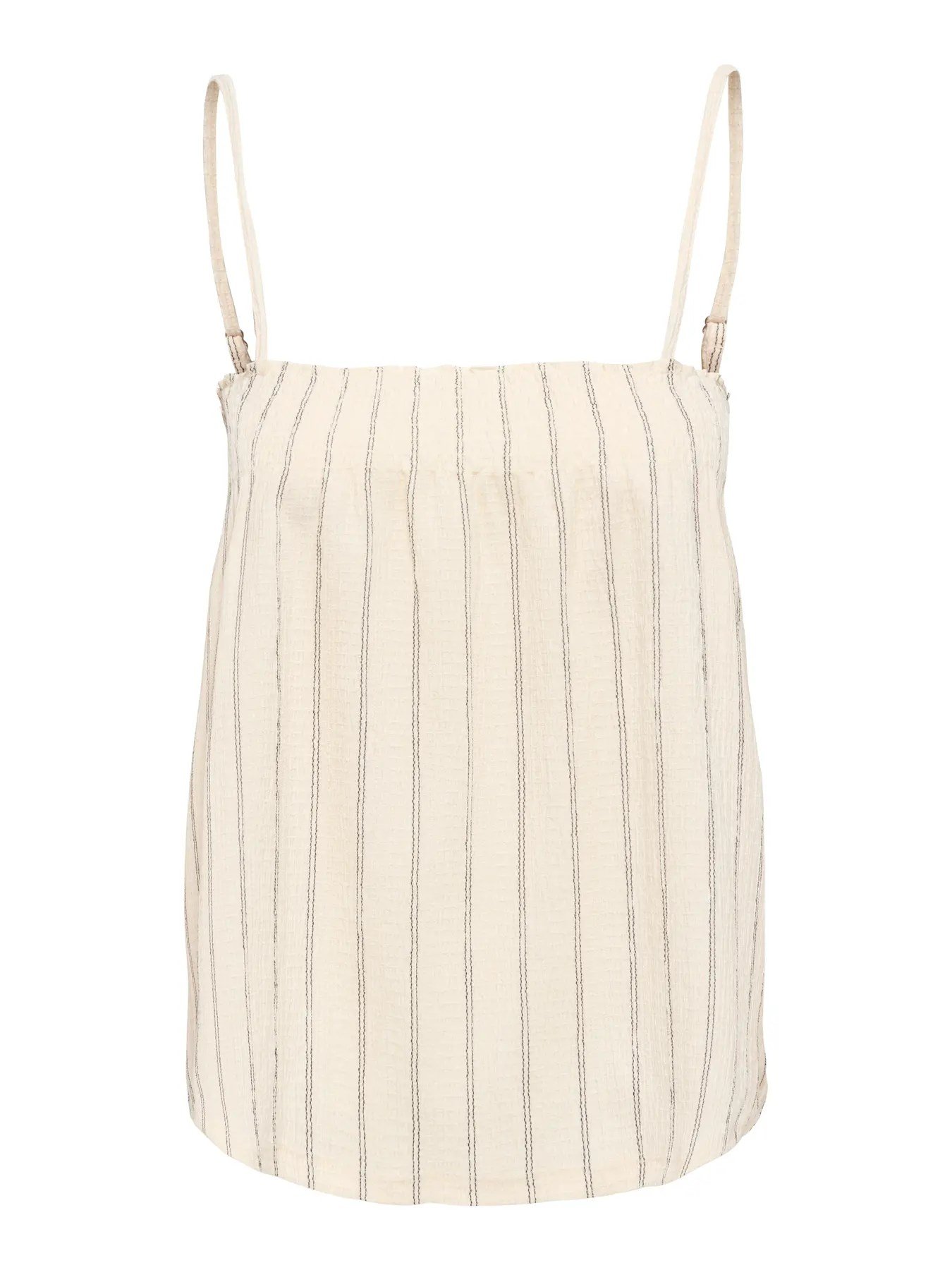 Only ONLMIKA S/L STRIPE TOP JRS Bej Kadın Bluz