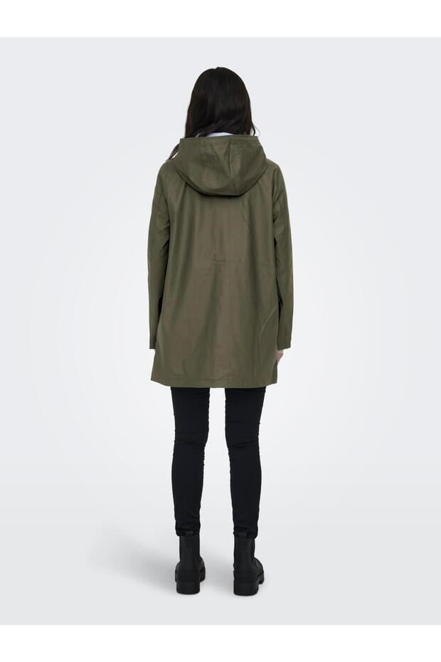 Only ONLNEWELLEN RAINCOAT OTW CC Haki Kadın Mont