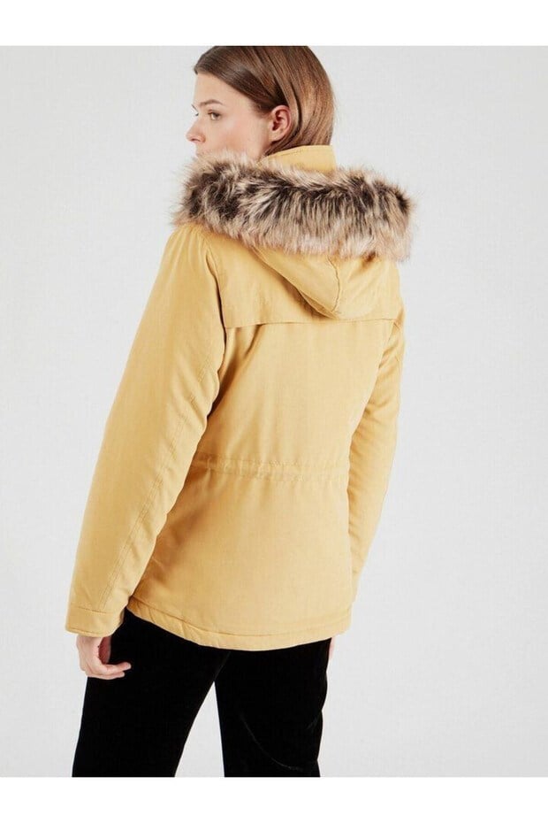Only ONLNEWSTARLINE AW PARKA CC OTW Sarı Kadın Parka