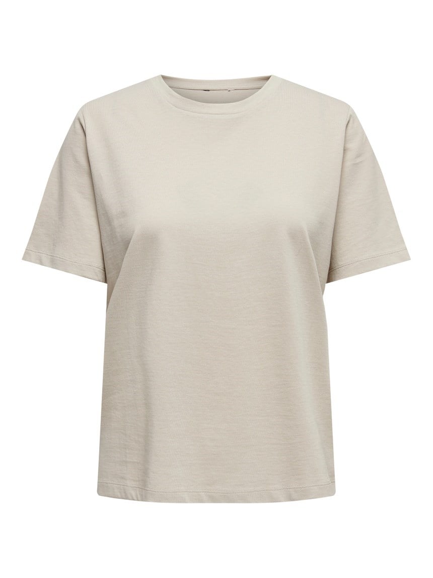 Only ONLONLY S/S TEE JRS NOOS Bej Kadın T-Shirt