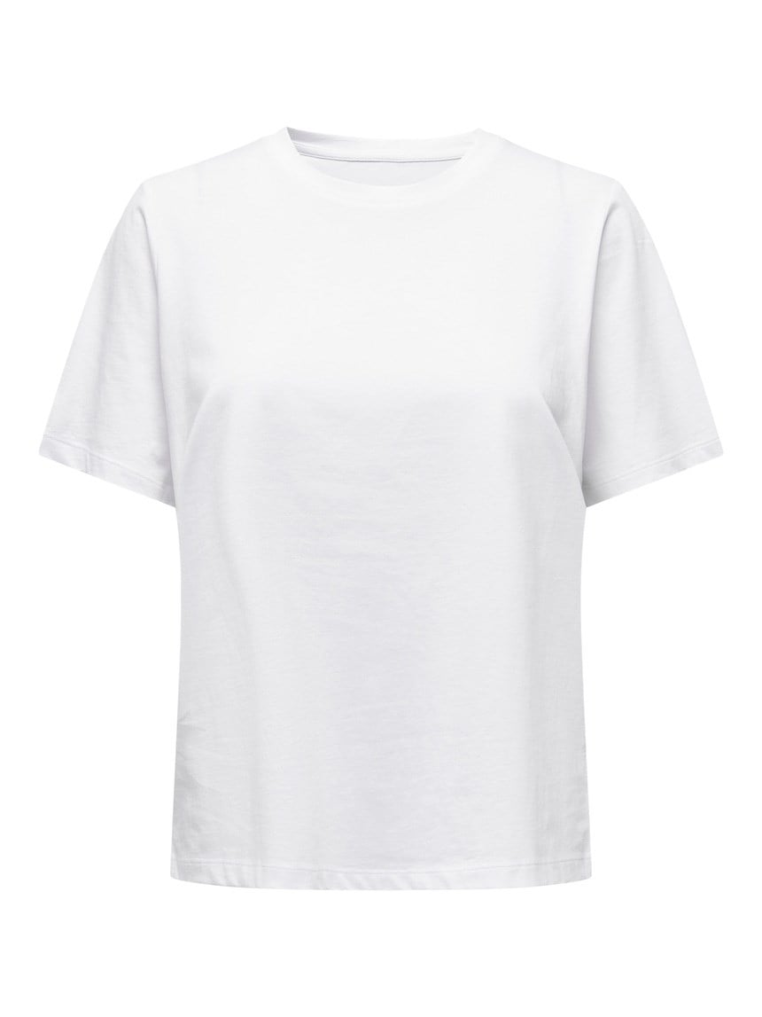 Only ONLONLY S/S TEE JRS NOOS Beyaz Kadın T-Shirt