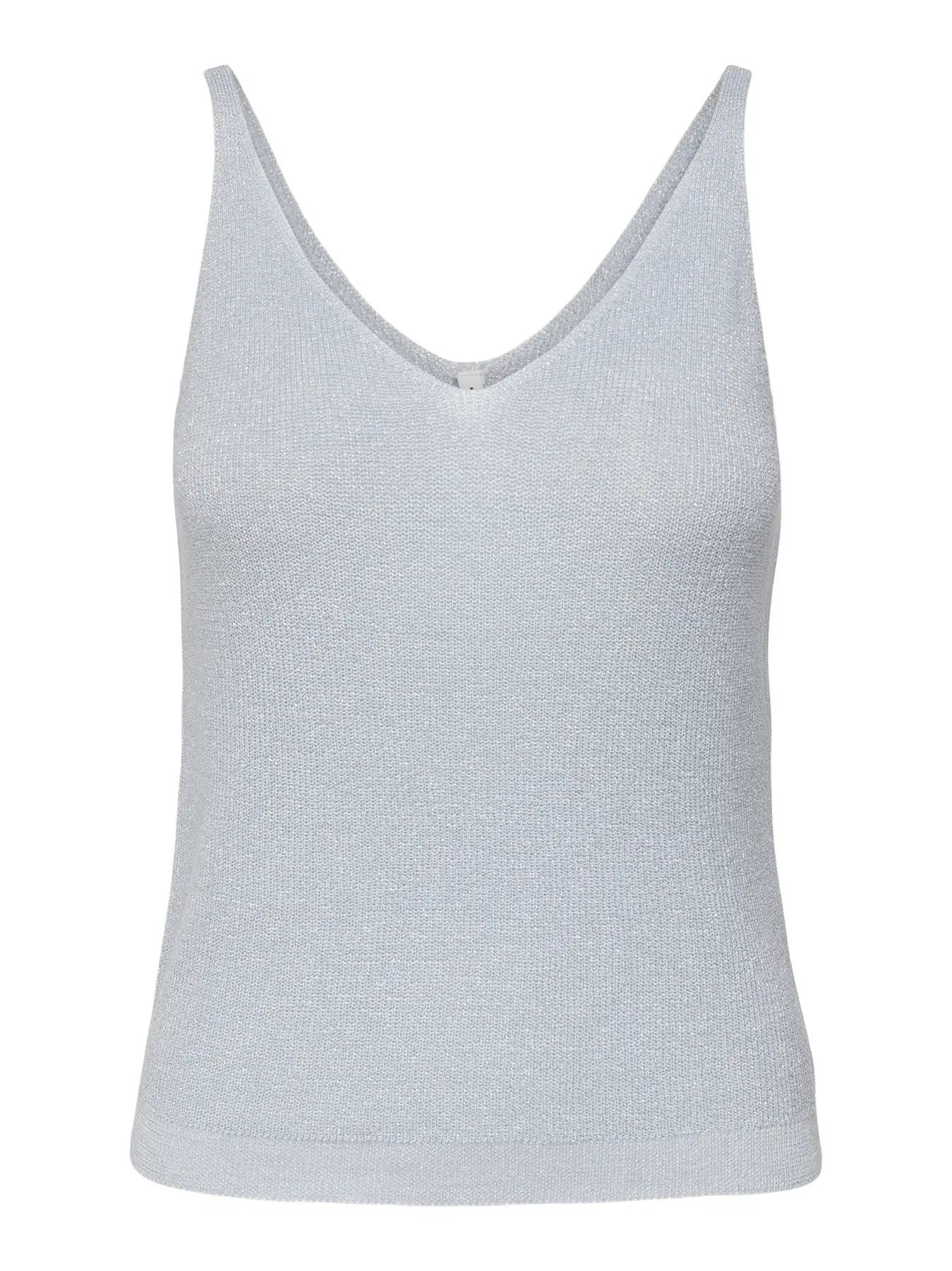 Only ONLSHINA SL GLITTER TOP KNT Açık Mavi Kadın T-Shirt