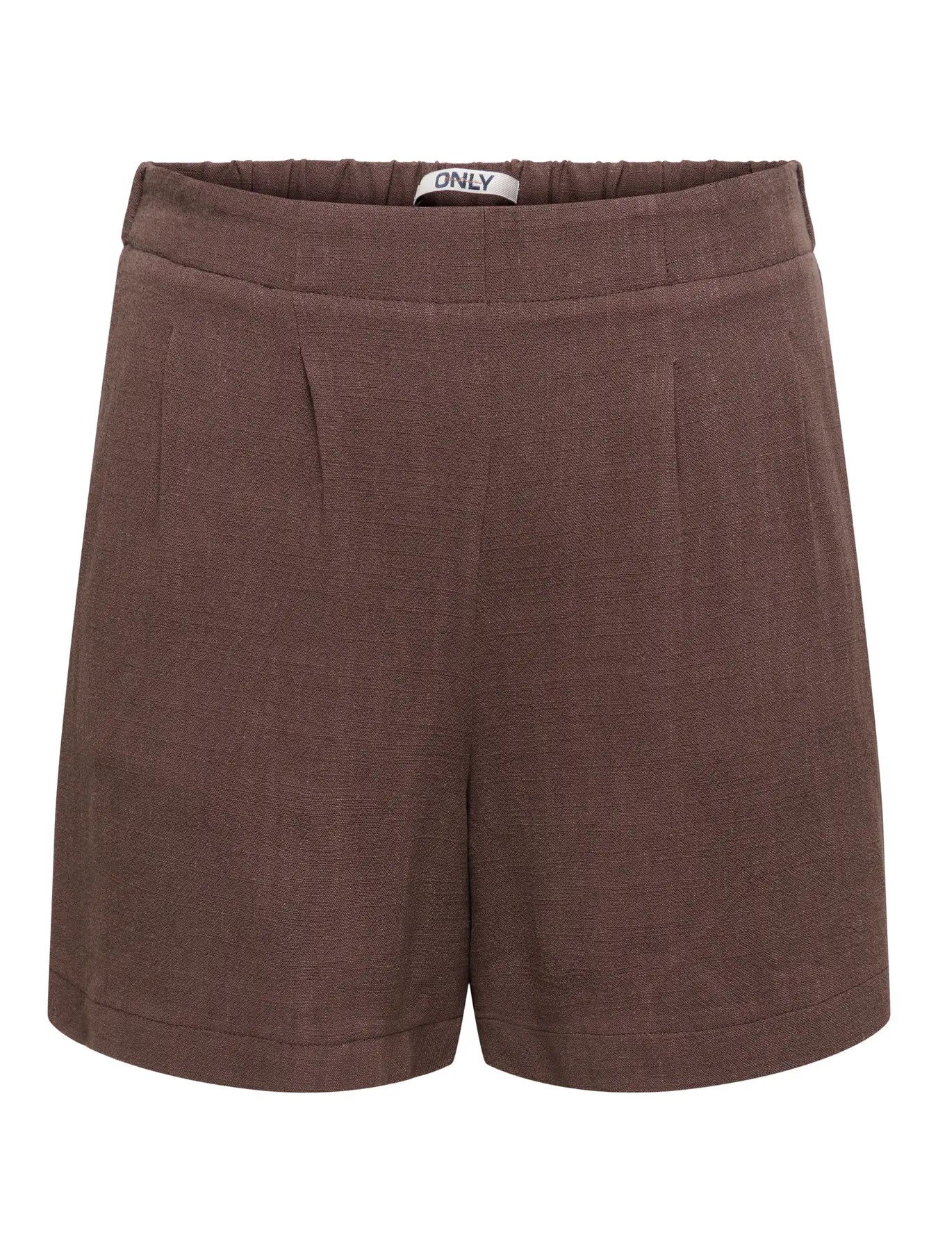 Only ONLSIESTA HW SIMPLE LINEN BL SHORTS PNT Bordo Kadın Şort