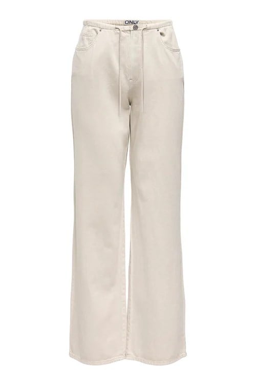 Only ONLSILLA LW SPORTY STR PANT CC PNT Bej Kadın Pantolon