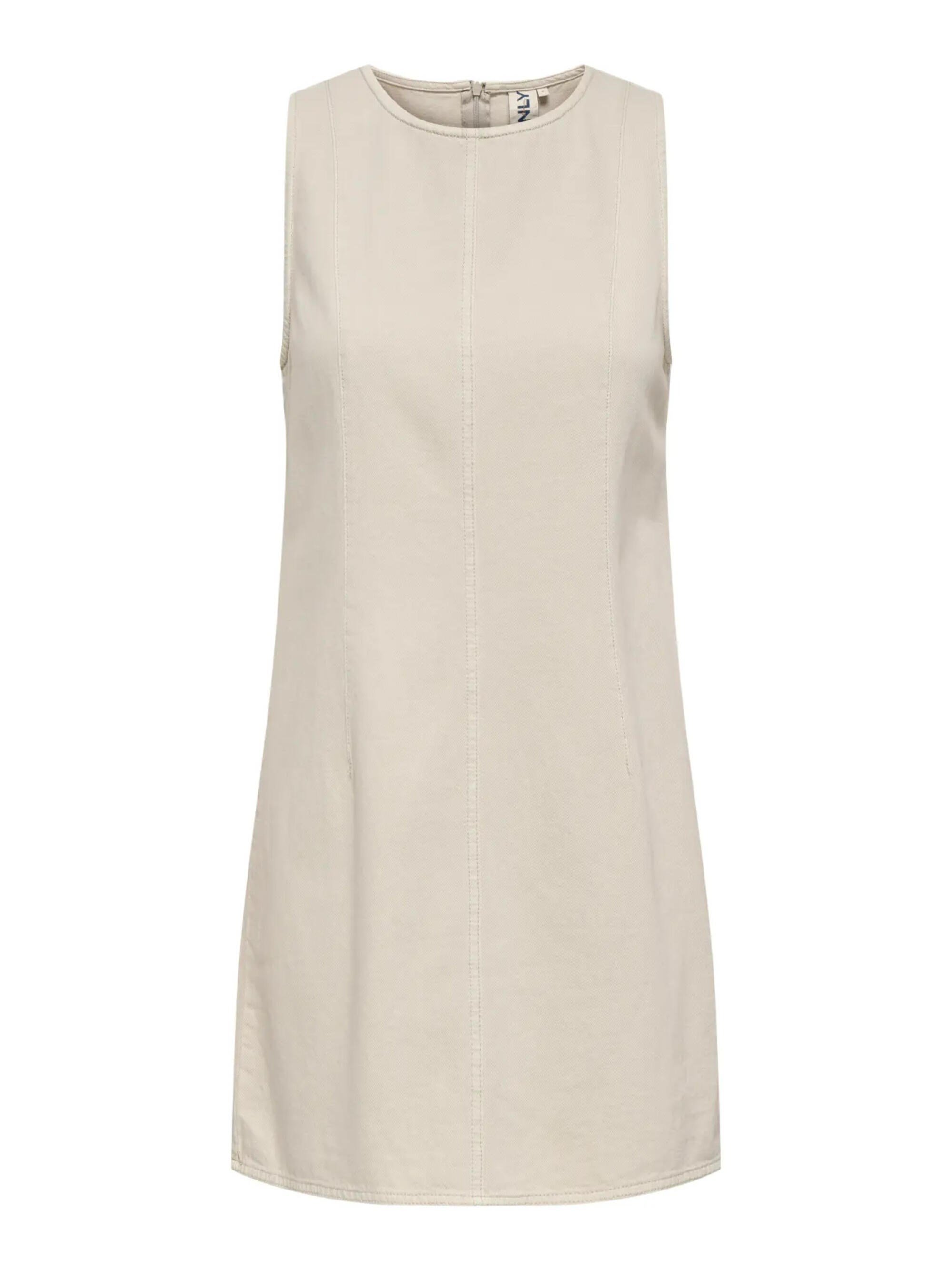 Only ONLSILLA S/L SHORT DRESS CC PNT Bej Kadın Elbise