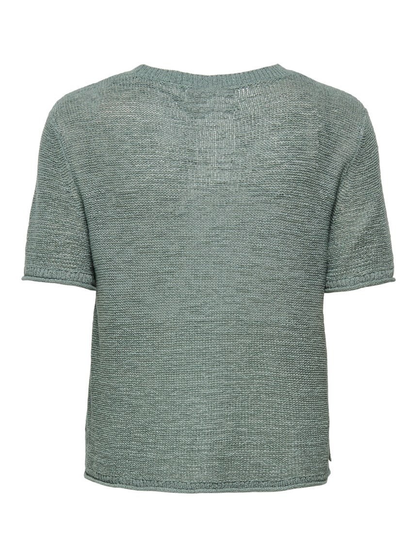 Only ONLSUNNY S/S PULLOVER KNT NOOS Yeşil Kadın T-Shirt