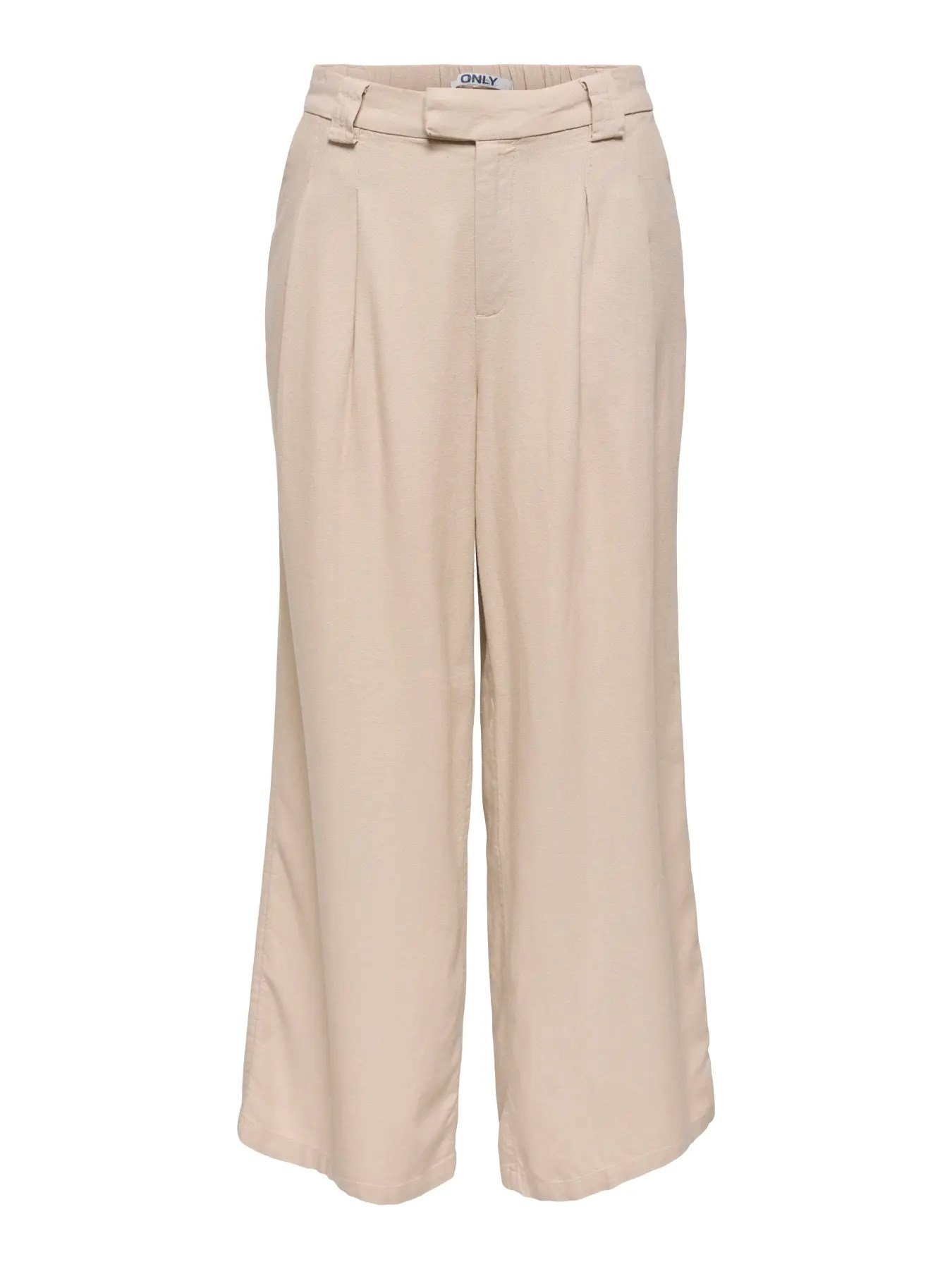 Only ONLSVEA-GOA MW LINEN BL WIDE CC PNT Pudra Kadın Pantolon
