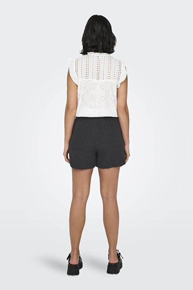 Only ONLTHYRA SHORTS NOOS WVN Antrasit Kadın Şort