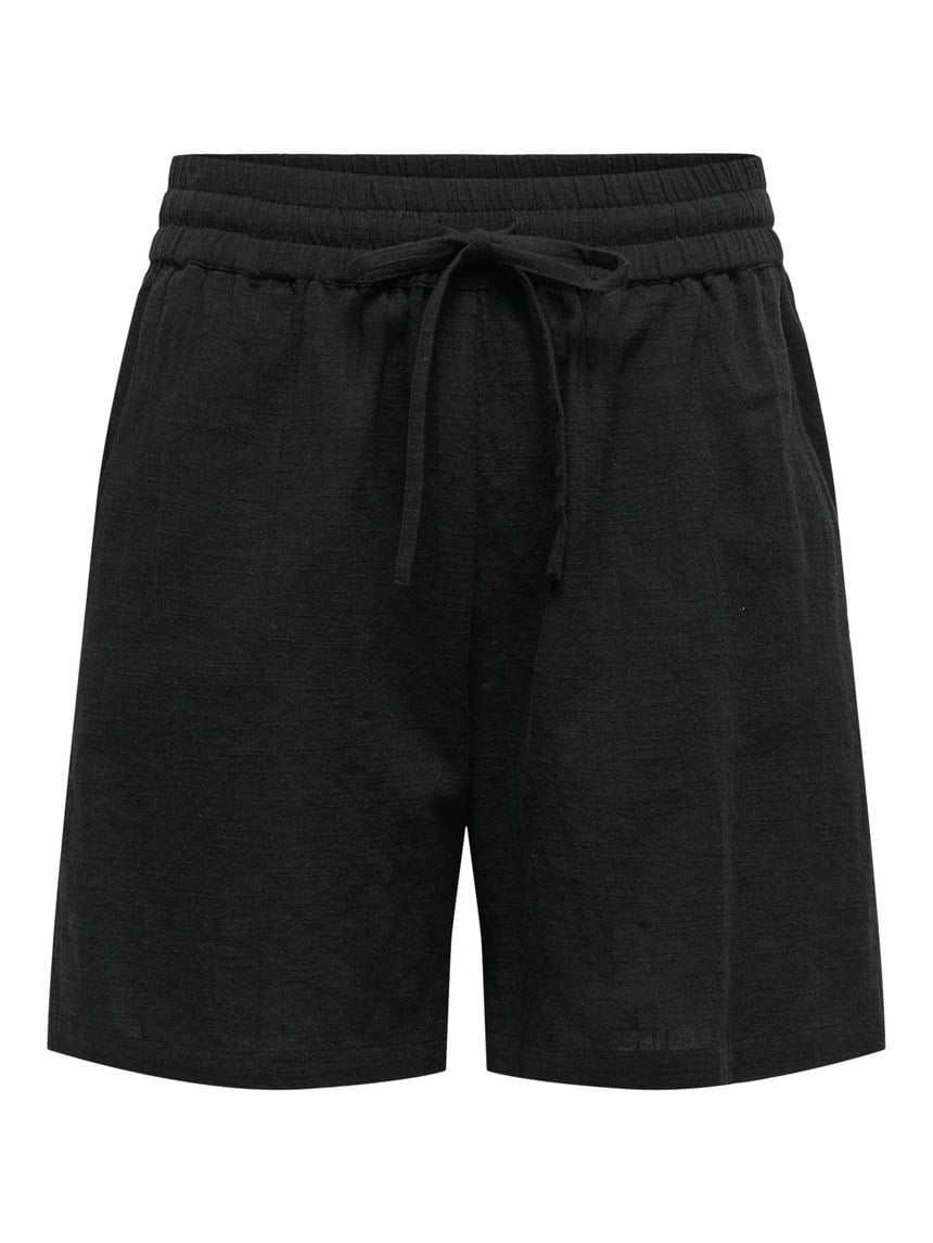 Only ONLTIZANA STRING COTTON SHORTS WVN NOOS Siyah Kadın Şort