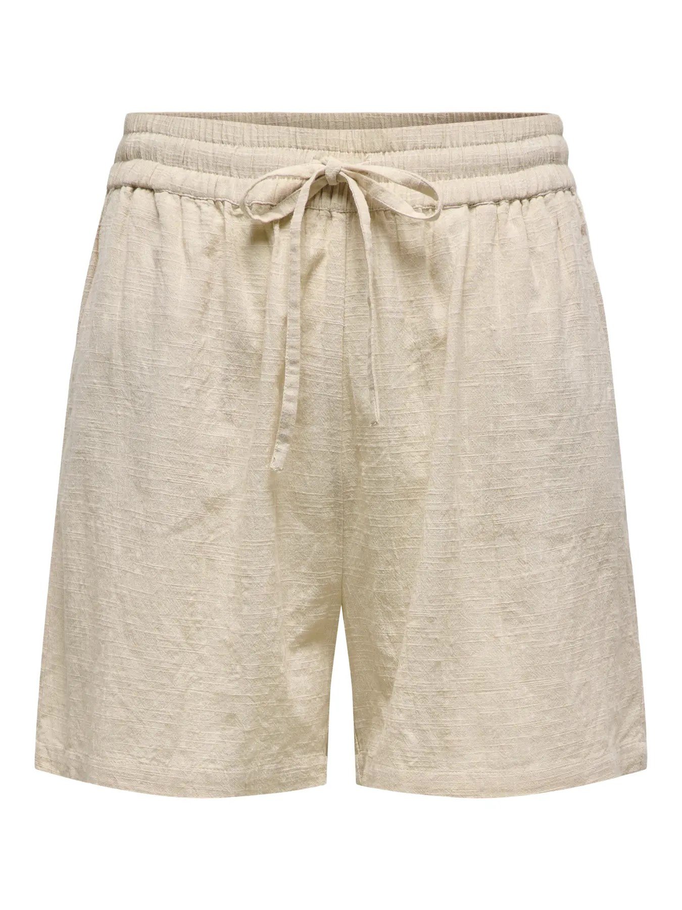 Only ONLTIZANA STRING COTTON SHORTS WVN NOOS Bej Kadın Şort