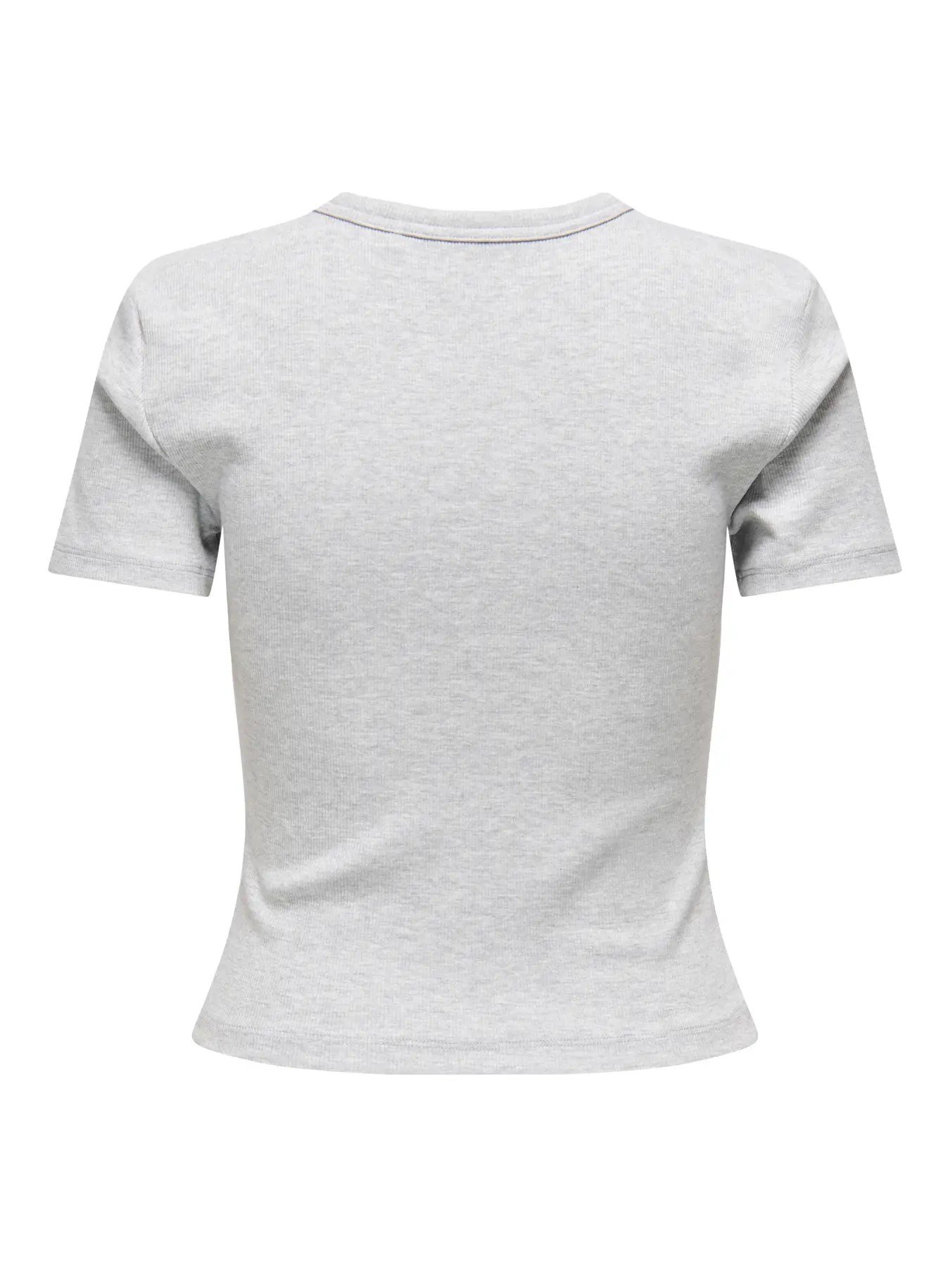 Only ONLVAL S/S O-NECK TOP JRS NOOS Gri Kadın T-Shirt