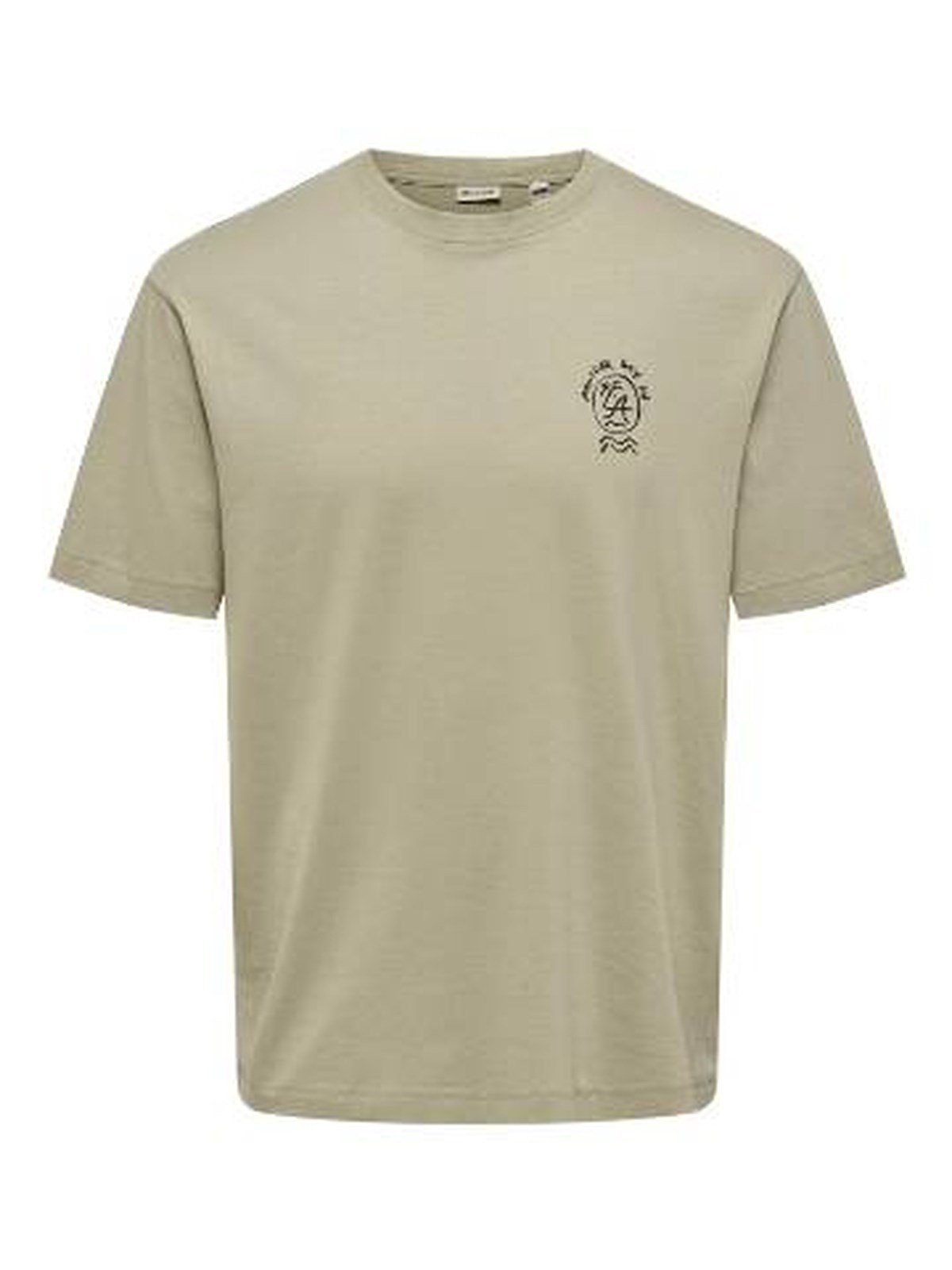 Only&Sons ONSBLAKE RLX SS TEE ART Haki Erkek T-Shirt