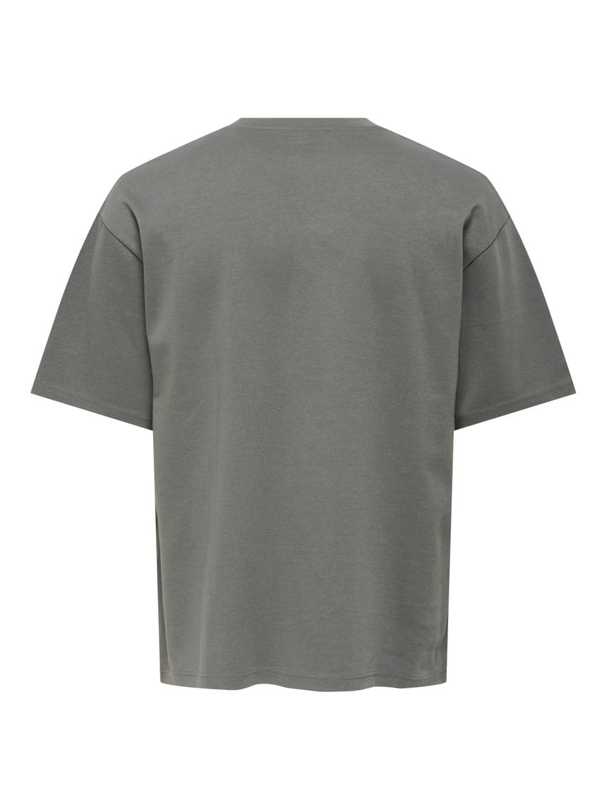 Only&Sons ONSCASPIAN AIRFLEX BOXY SS TEE NOOS Antrasit Erkek T-Shirt