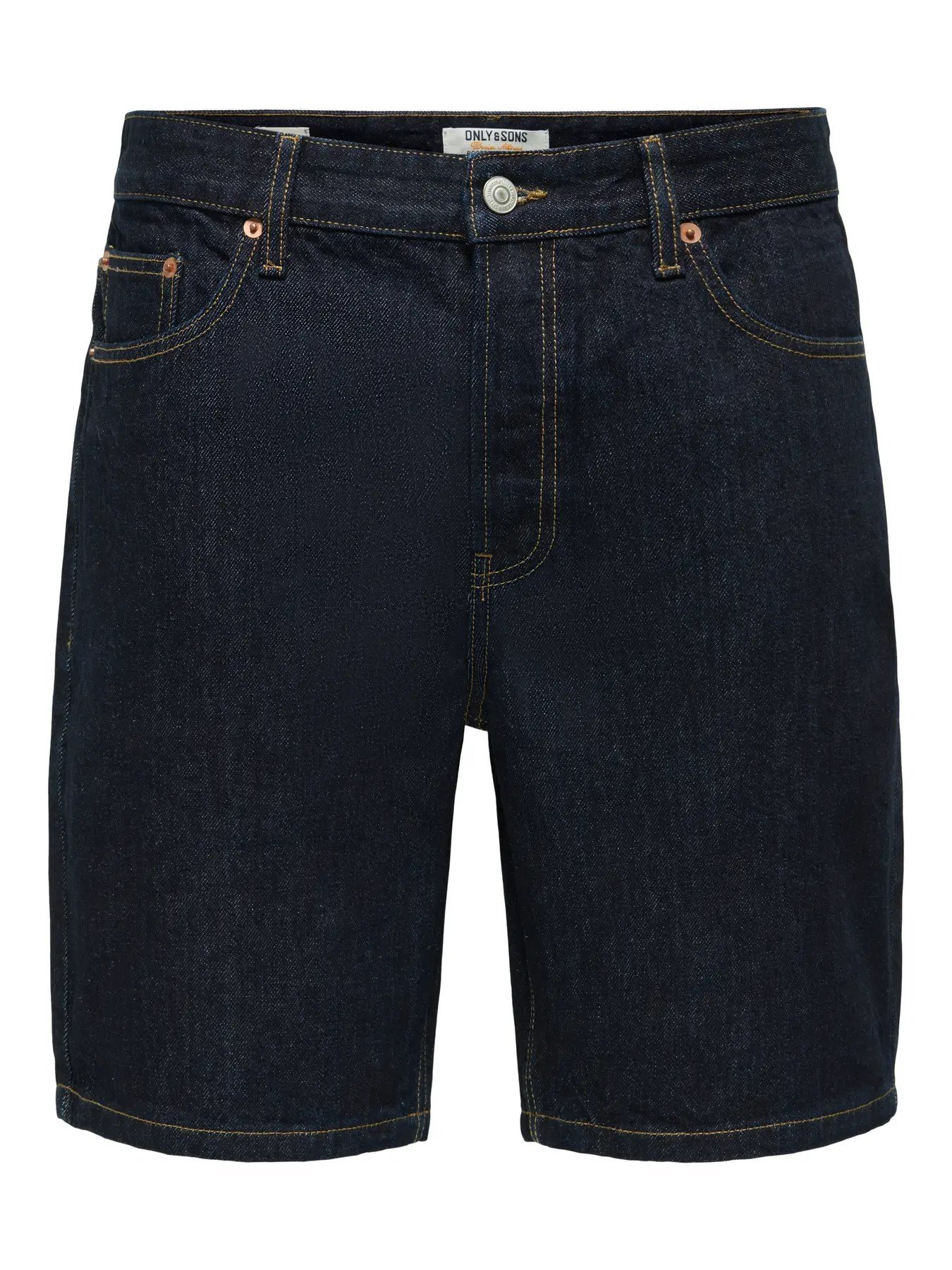 Only&Sons ONSEDGE RINSE 6496 AZG DNM SHORTS NOOS Lacivert Erkek Şort