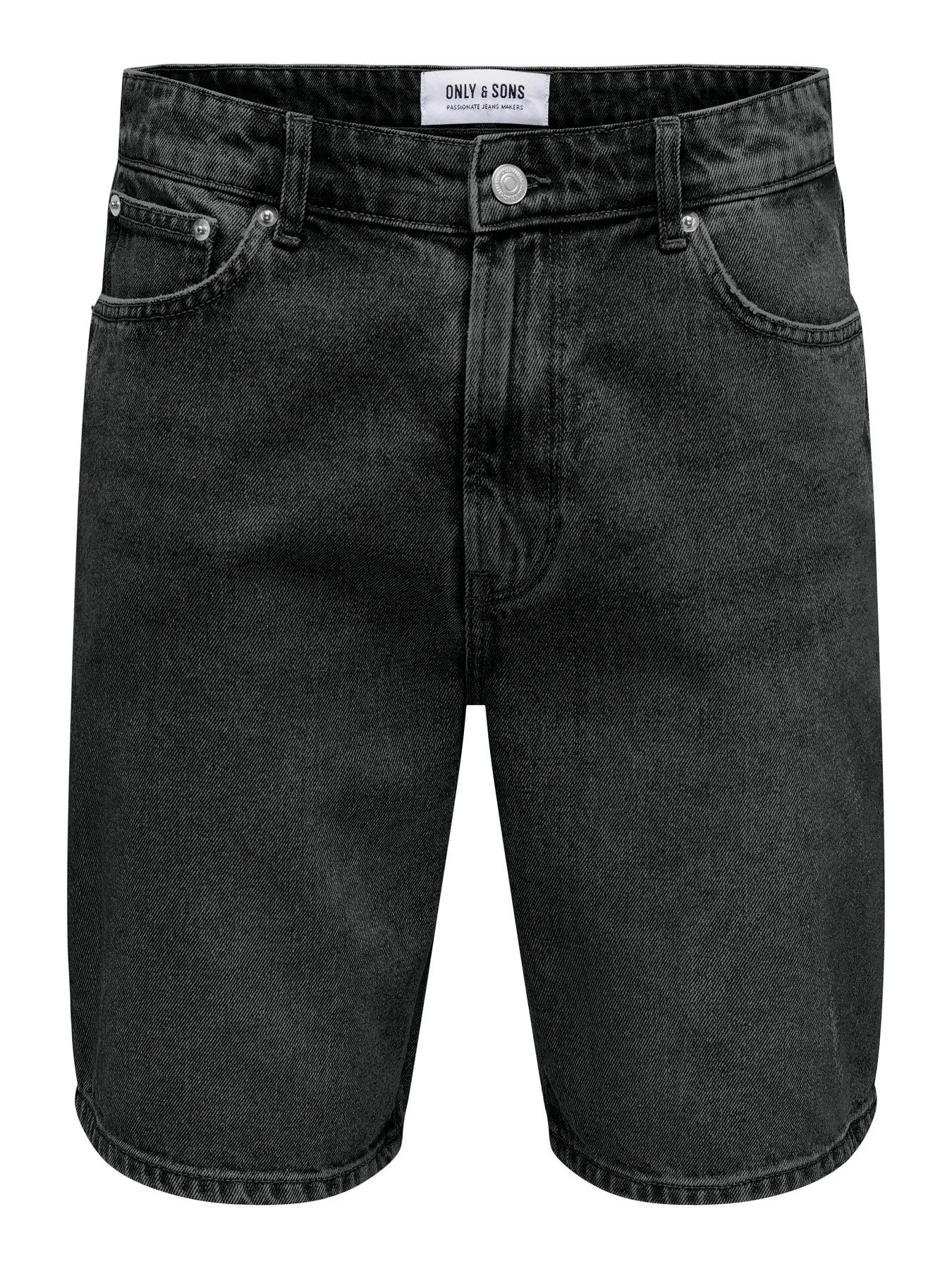 Only&Sons ONSFADE LOOSE BOX TAI DNM SHORTS VD Siyah Erkek Şort