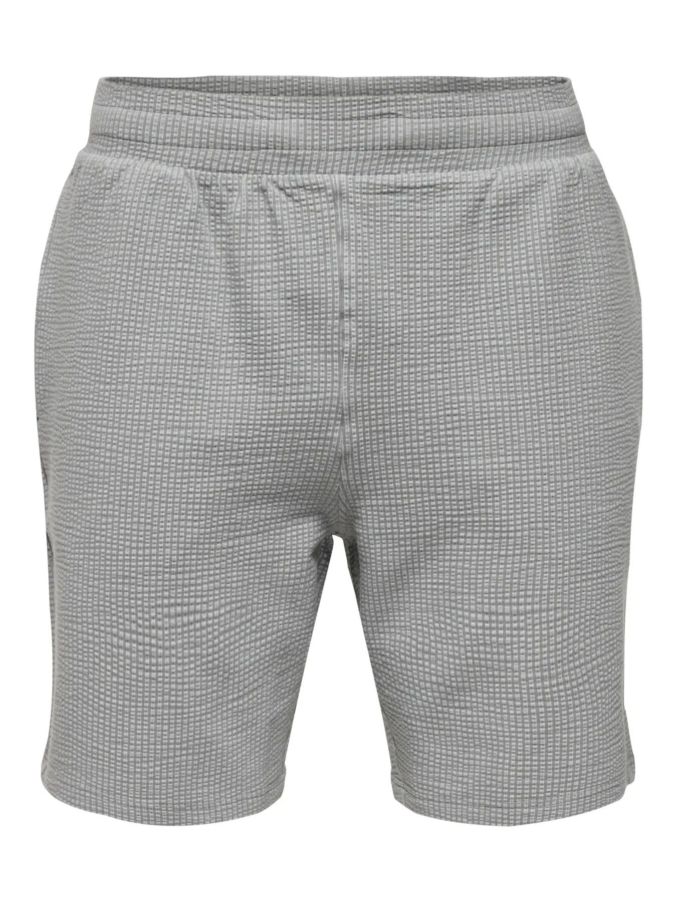 Only&Sons ONSKIAN LIFE REG SEERS. STRP SHORTS VD Gri Erkek Şort