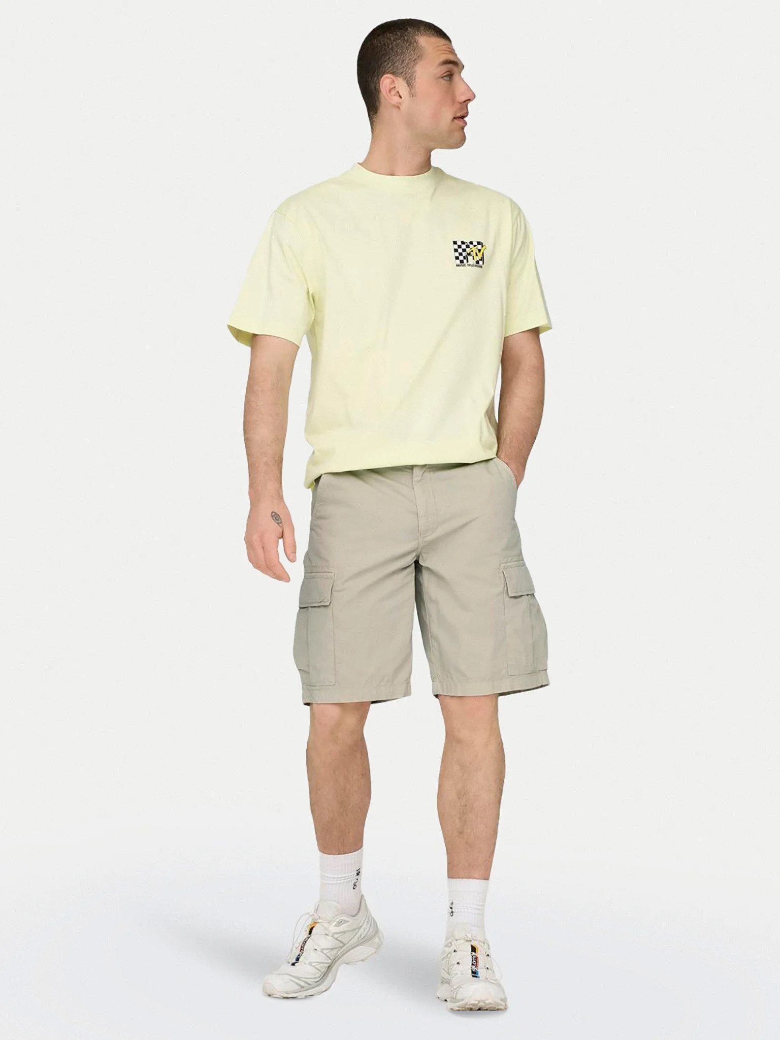 Only&Sons ONSLOC CARGO SHORTS 0157 SHORTS Bej Erkek Şort