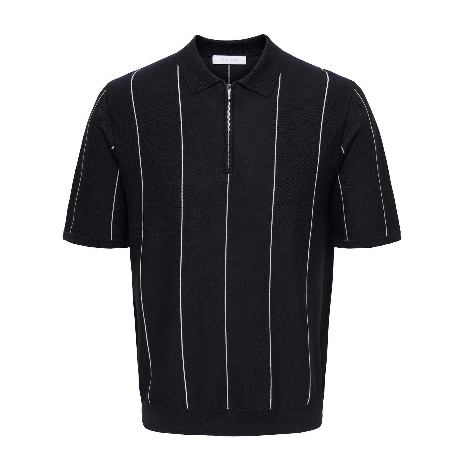 Only&Sons ONSWYLER LIFE STR REG 14SS ZIP POLO FRML Lacivert Erkek T-Shirt