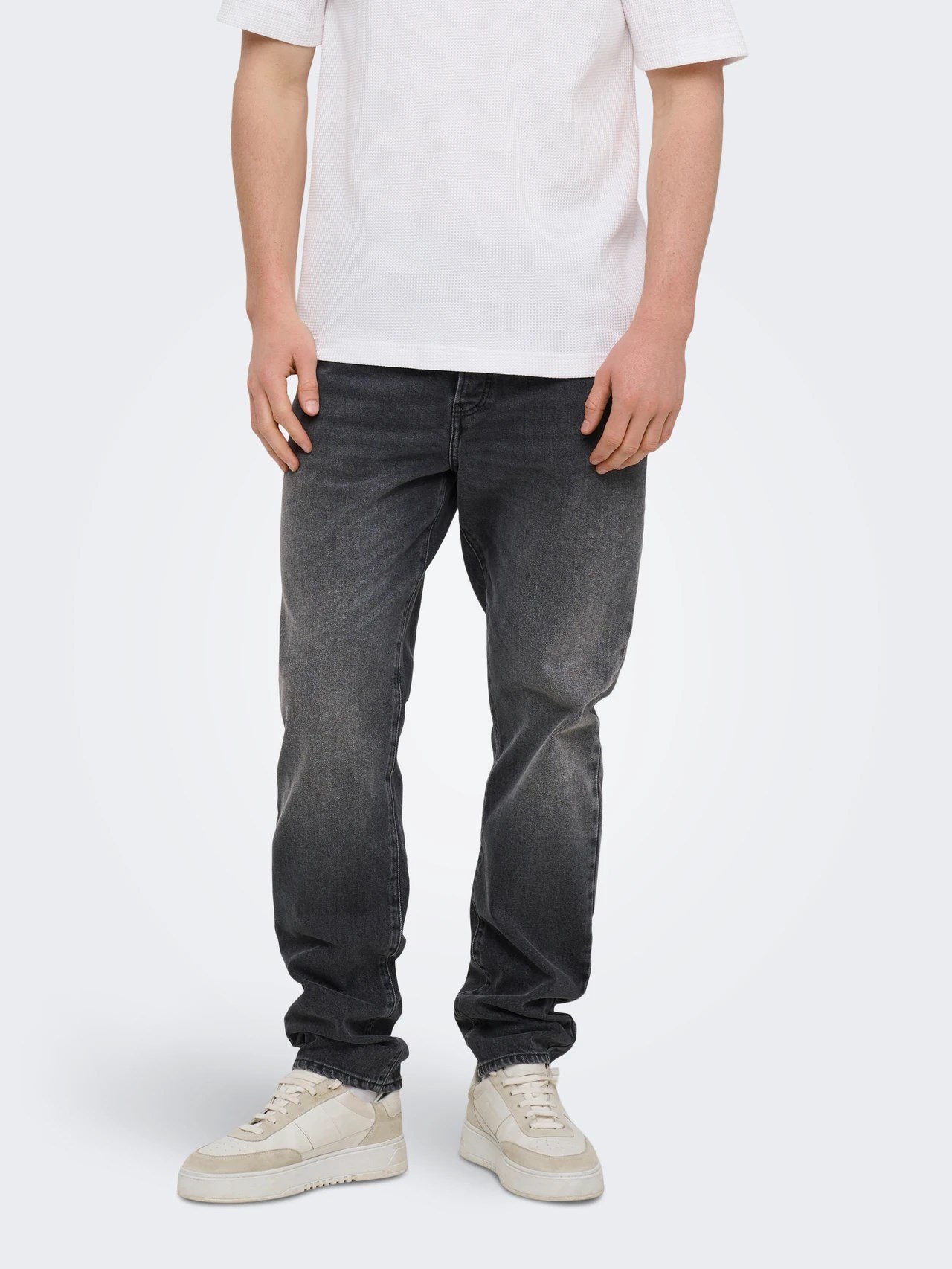Only&Sons ONSYOKE TAPERED BOX CRO DNM Siyah Erkek Kot Pantolon
