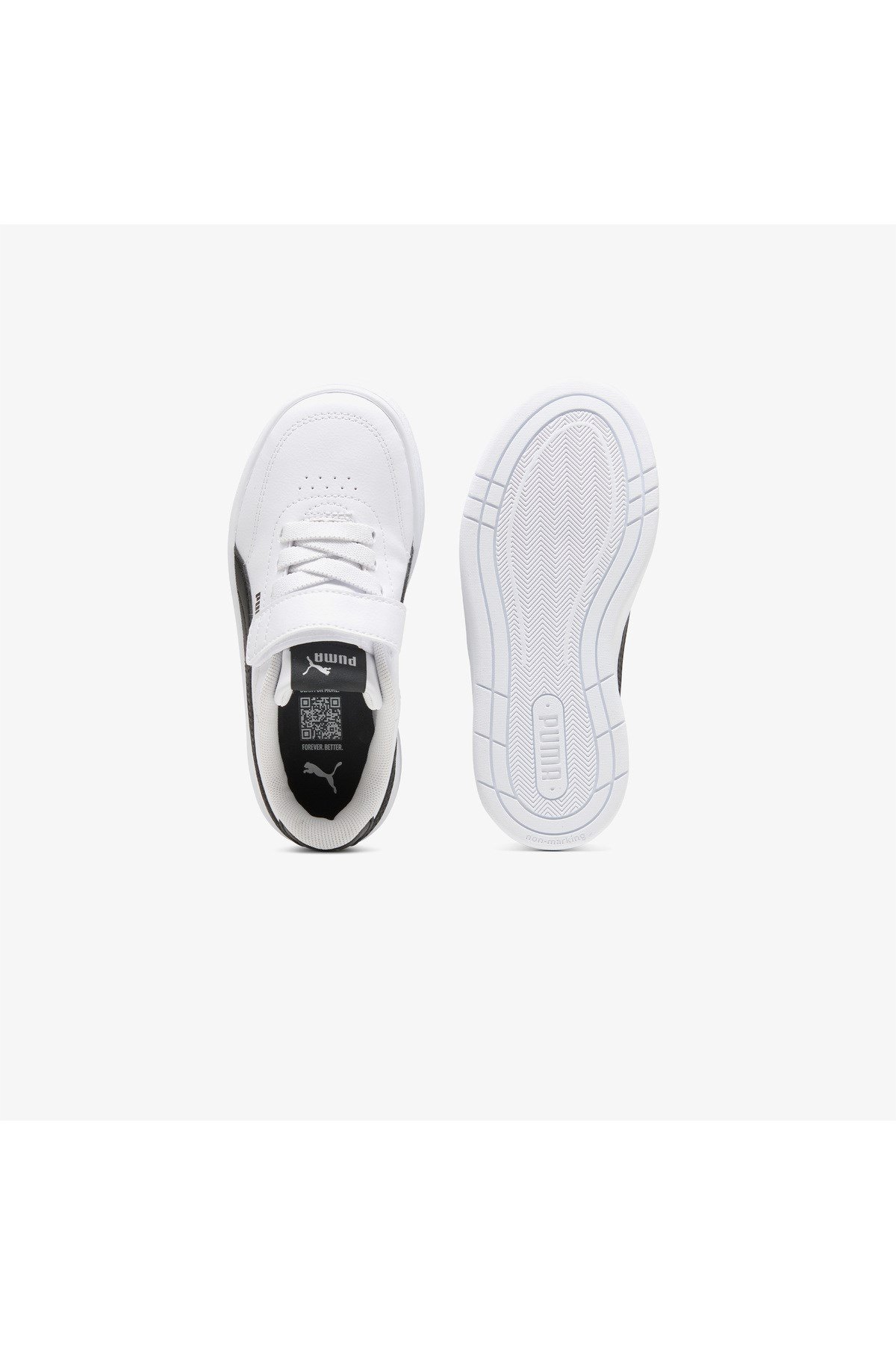 Puma Court Classic Clean AC+ PS Beyaz Unisex Çocuk Günlük Spor Ayakkabı