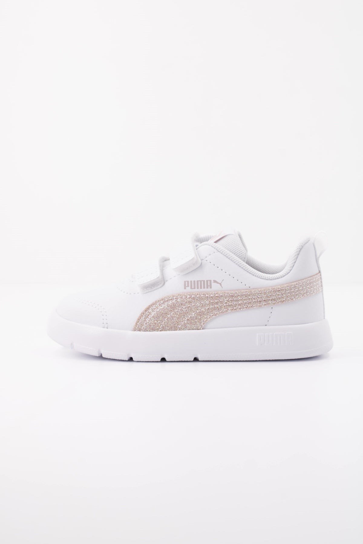 Puma Courtflex V3 Glitz V Inf Beyaz Kız Çocuk Günlük Spor Ayakkabı