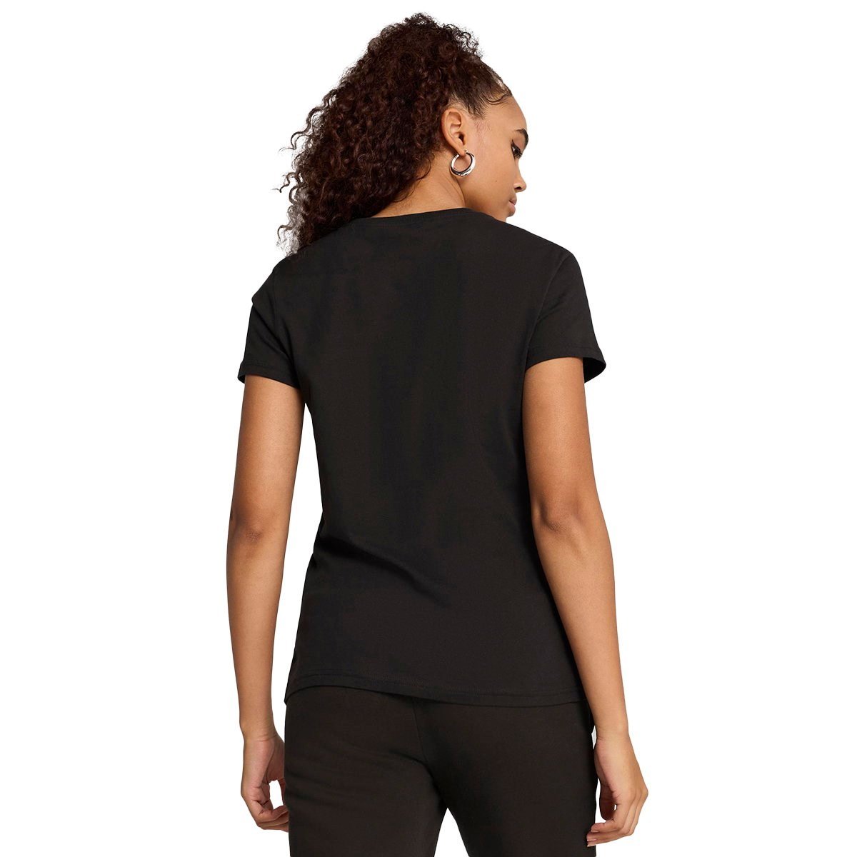 Puma ESS No. 1 Logo Tee Siyah Kadın T-Shirt