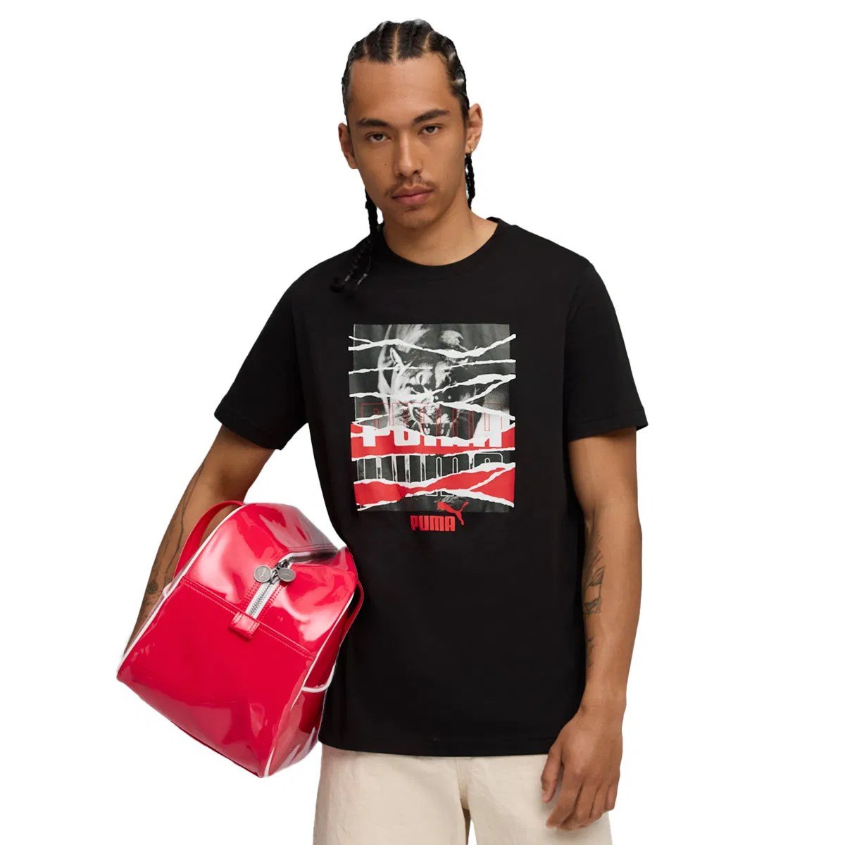 Puma GRAPHIC Tee Siyah Erkek T-Shirt