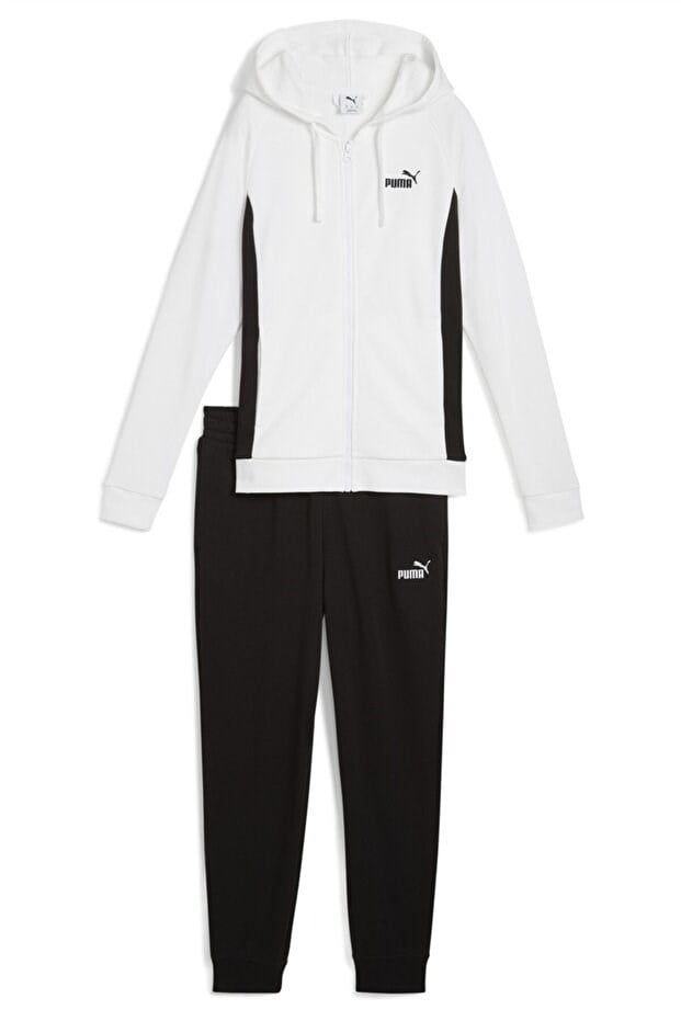 Puma Hooded Sweat Suit Beyaz Kadın Eşofman Alt