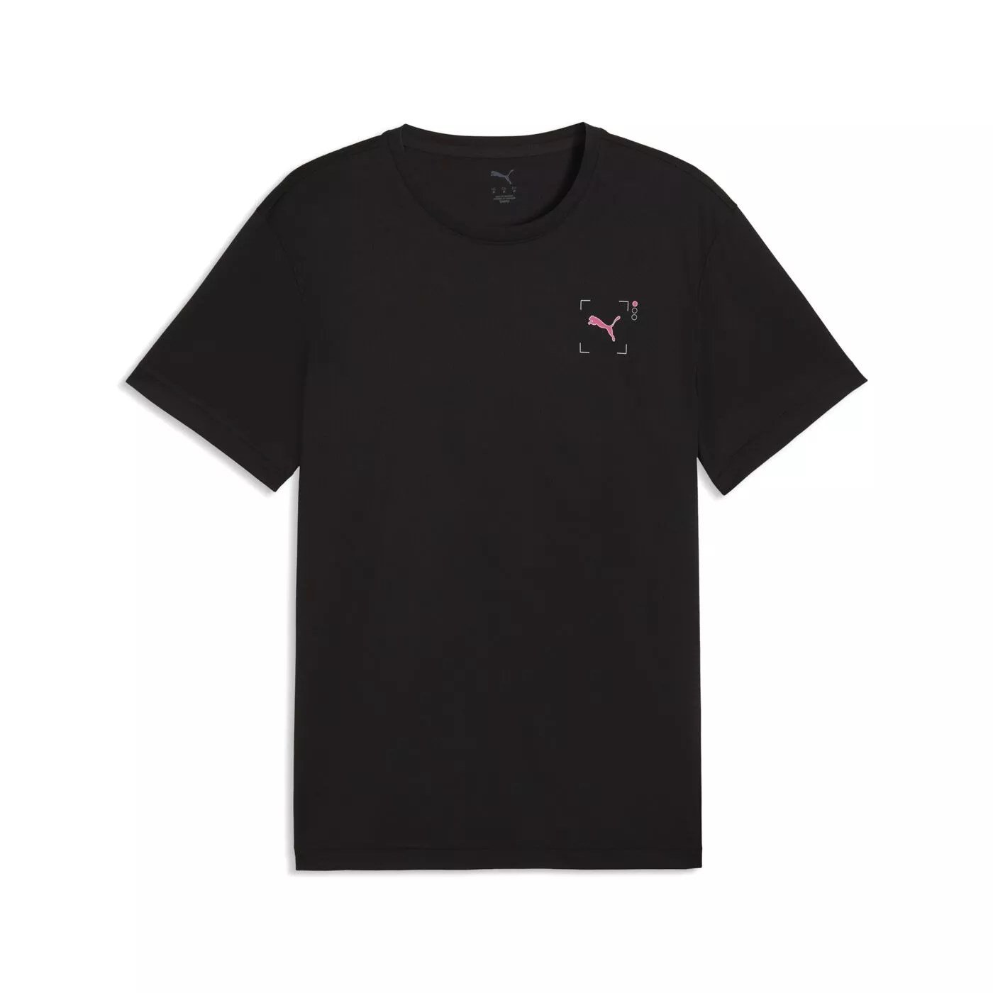 Puma M Run Illustration Graphic T Siyah Erkek T-Shirt