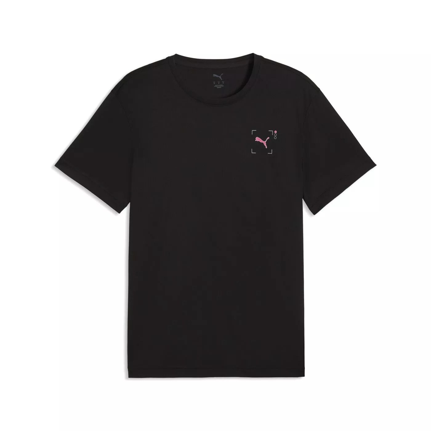 Puma M Run Illustration Graphic T Siyah Erkek T-Shirt 52844601