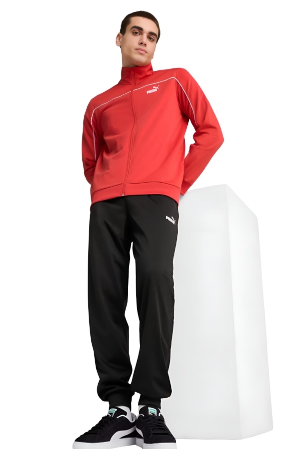 Puma Poly Piping Suit Kırmızı Erkek Eşofman Takımı