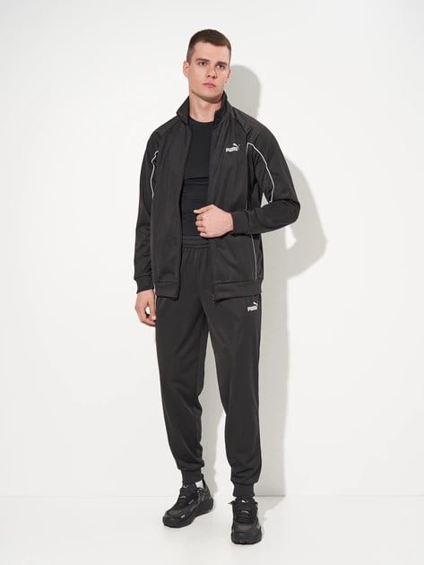 Puma Poly Piping Suit Siyah Erkek Eşofman Takımı