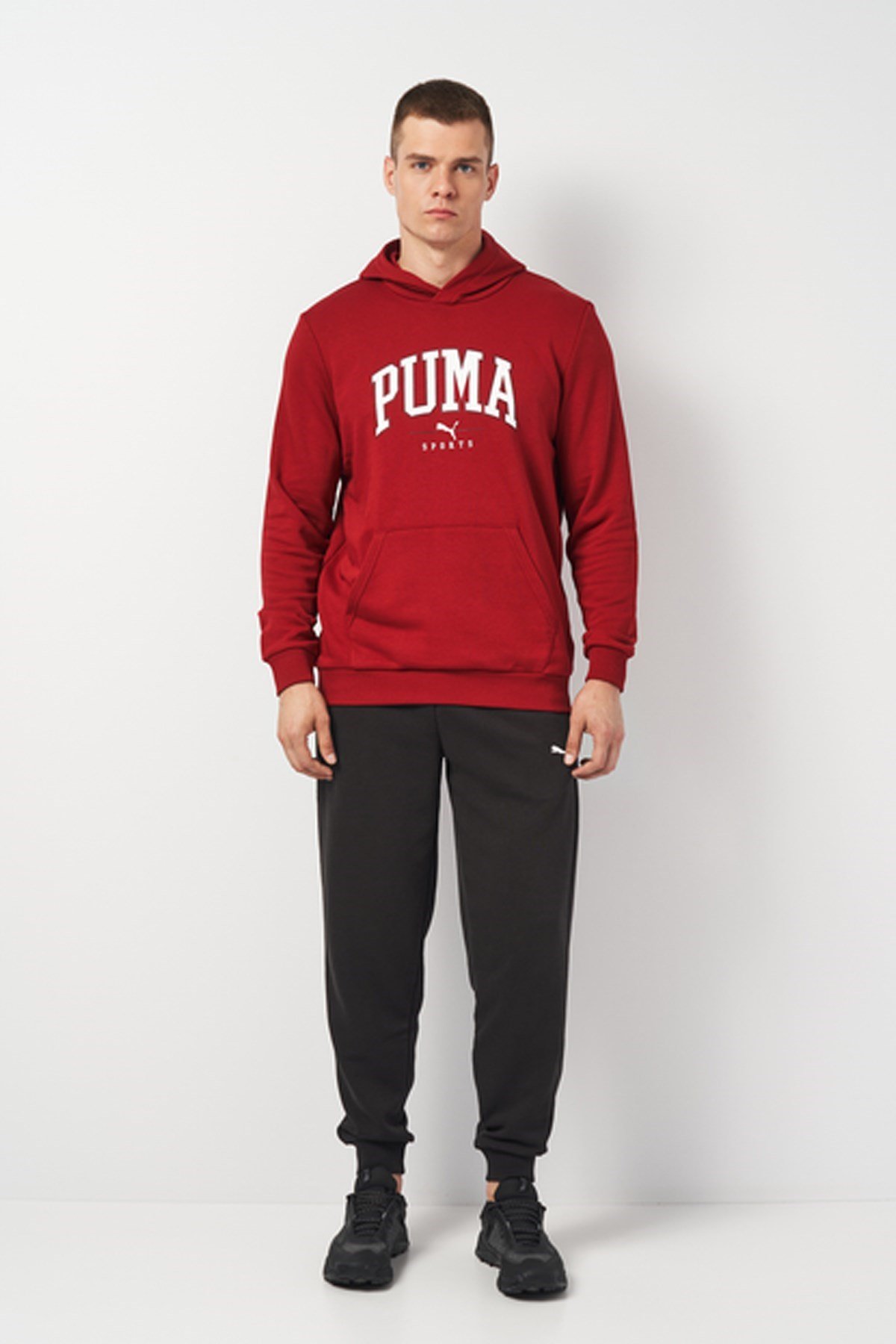 Puma PUMA SQUAD Hooded Suit Siyah Erkek Eşofman Takımı