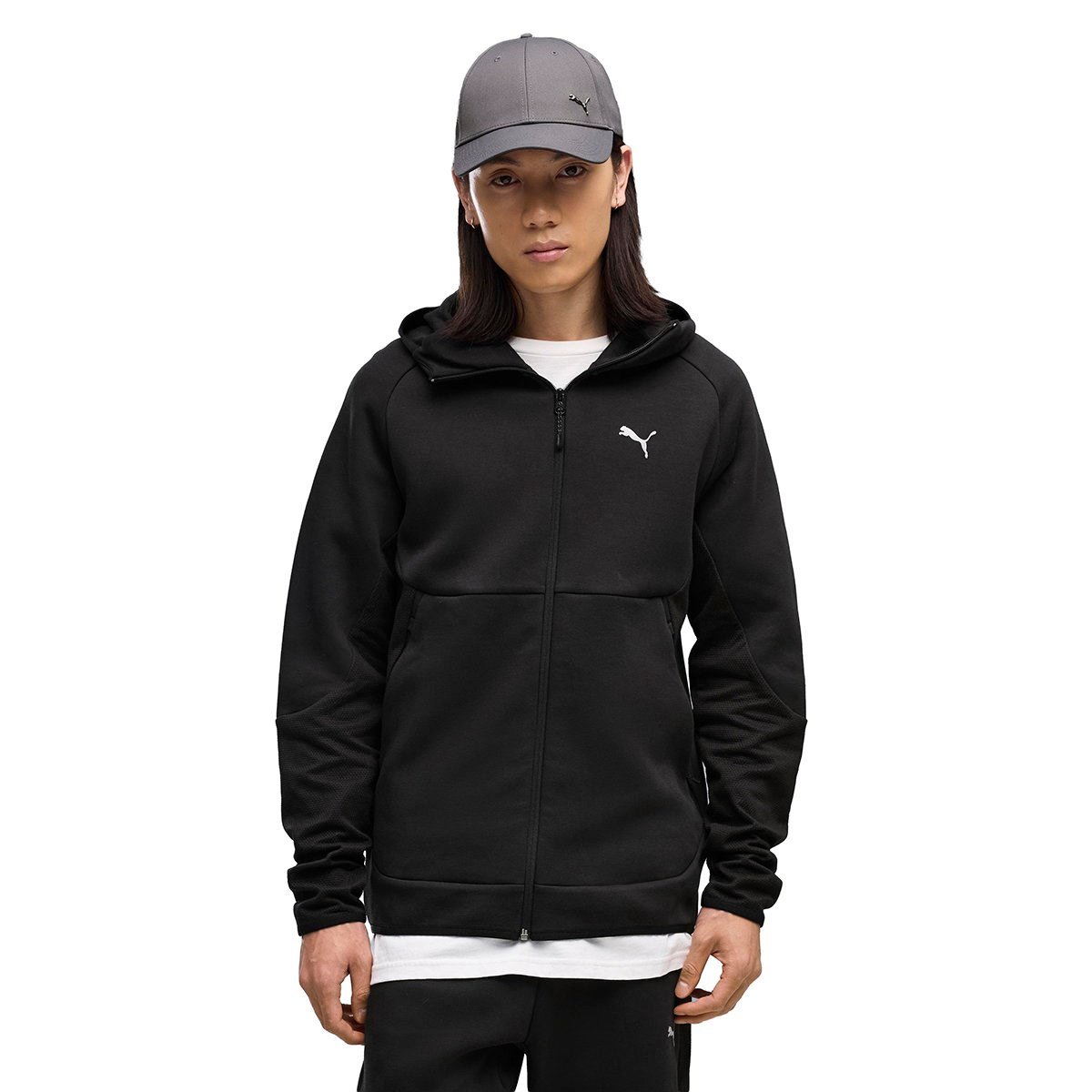 Puma PUMATECH Full-Zip Hoodie Siyah Erkek Sweatshirt