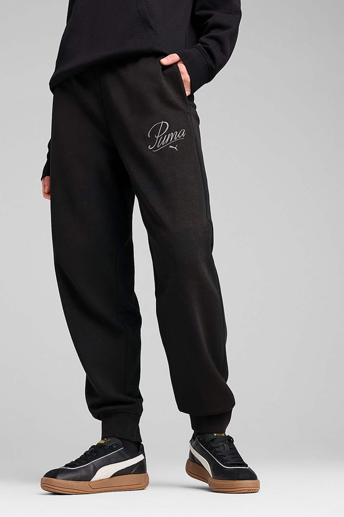 Puma SCRIPT Comfort Sweatpants Siyah Kadın Eşofman Alt