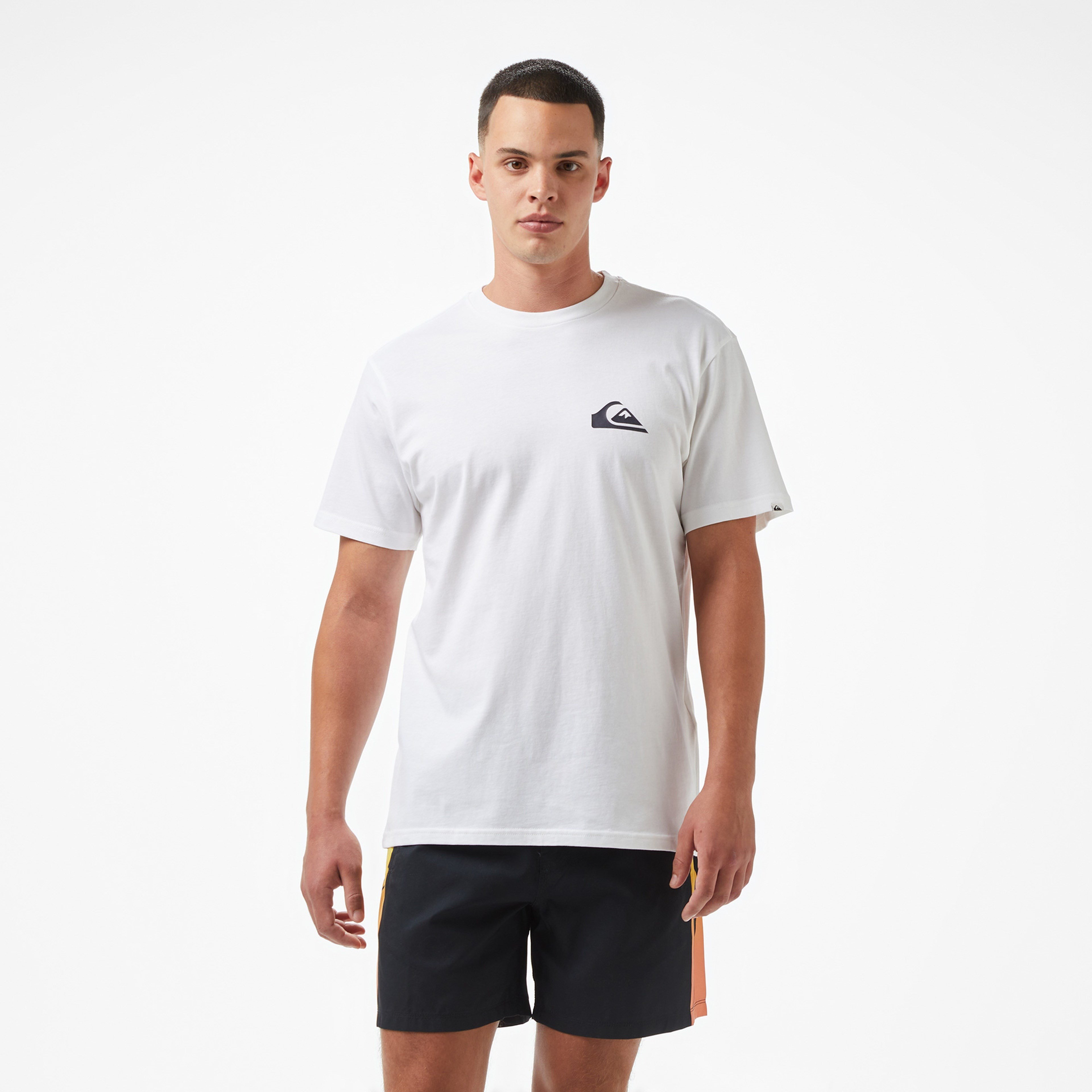 Quiksilver EV MINI LOGO SS Beyaz Erkek T-Shirt