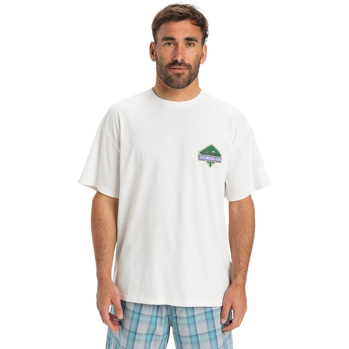 Quiksilver GH QS CRYSTAL JET SS Beyaz Erkek T-Shirt