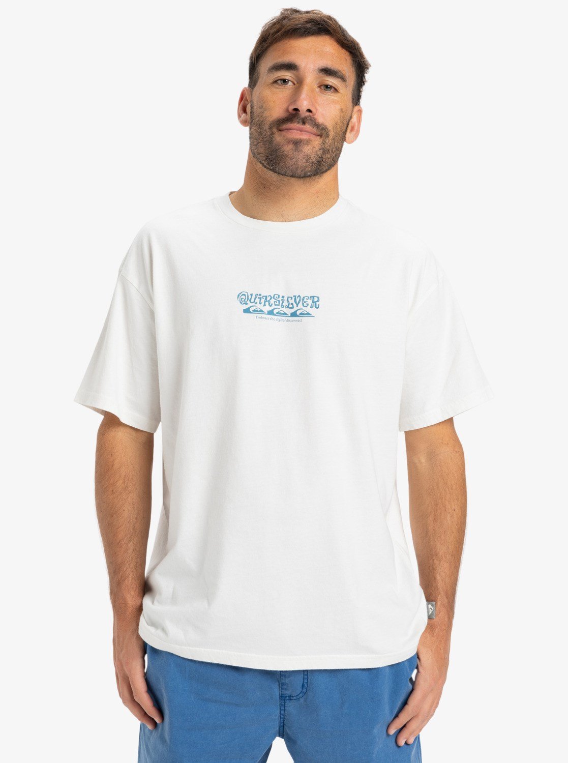 Quiksilver HW TREE CONNECTION SS Beyaz Erkek T-Shirt