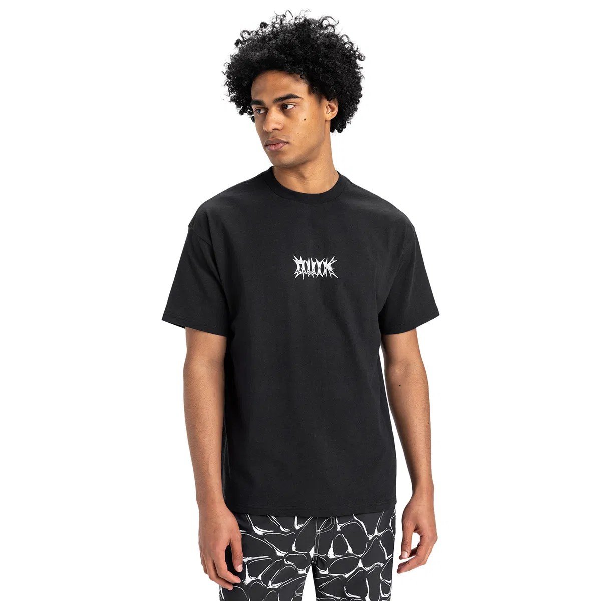Quiksilver MERCURY CHROME LIGHTNING TEE Siyah Erkek T-Shirt