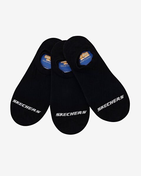 Skechers 3'lü Paket Essential Bileksiz  Çorap Siyah Unisex Çorap